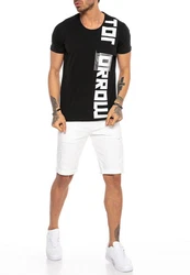 RedBridge T-Shirt mit Print und Brusttasche Schwarz/Grau