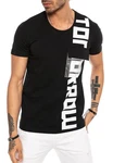 RedBridge T-Shirt mit Print und Brusttasche Schwarz/Grau