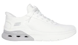 Skechers BOBS ARC WAVES 2.0 Slip-On Sneaker Weiß/Creme/Grau