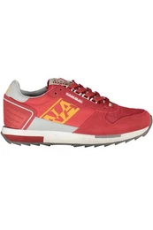 Sneaker Herren Sportschuh Rot mit Kontrastdetails und