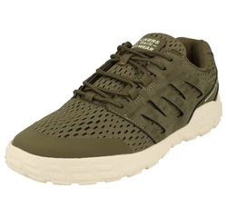 Dockers by Gerli Herren Schuhe Freizeit Schnürer Halbschuhe Sneaker (56AA001) Dunkelgrün/Khaki/Grün