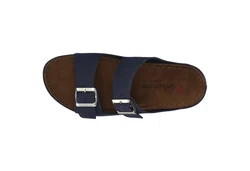 BERKEMANN Adam Pantolette Hausschuh Dunkelblau/Blau/Hellblau