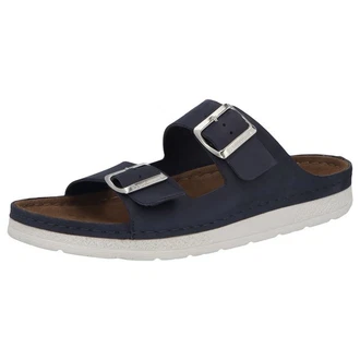 BERKEMANN Adam Pantolette Hausschuh Dunkelblau/Blau/Hellblau