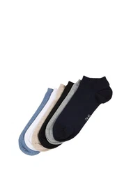 TOM TAILOR Socken Sneakersocken (6er-Pack) Blau/Weiß/Beige/Dunkelblau/Hellblau