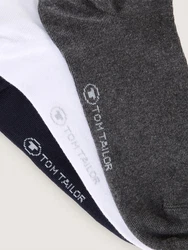 TOM TAILOR Socken Sneakersocken (6er-Pack) Weiß/Dunkelgrau/Dunkelblau/Grau/Schwarz
