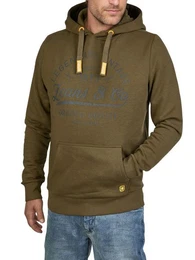 Kapuzenpullover Herren Hoodie RIVArmin Regular Fit Longsleeve Sweatshirt mit Kngurutasche