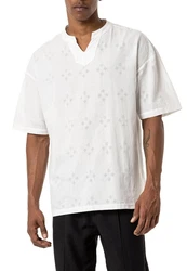 RedBridge T-Shirt mit Cut-Out-Ausschnitt Weiß/Creme/Schwarz/Rot