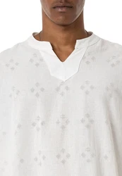 RedBridge T-Shirt mit Cut-Out-Ausschnitt Weiß/Creme/Schwarz/Rot