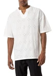 RedBridge T-Shirt mit Cut-Out-Ausschnitt Weiß/Creme/Schwarz/Rot