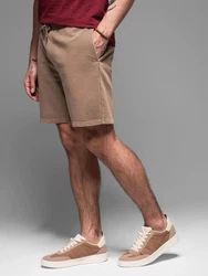 OMBRE Sweatshorts RELAXED FIT Athleisure-Stil Beige/Khaki/Braun