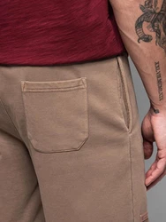 OMBRE Sweatshorts RELAXED FIT Athleisure-Stil Beige/Khaki/Braun