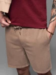 OMBRE Sweatshorts RELAXED FIT Athleisure-Stil Beige/Khaki/Braun