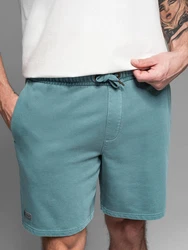 OMBRE Sweatshorts RELAXED FIT Athleisure-Stil Grün/Blau/Türkis
