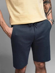 OMBRE Chinoshorts SLIM FIT Dunkelblau/Blau/Hellblau/Grau