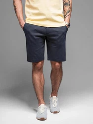 OMBRE Chinoshorts SLIM FIT Dunkelblau/Blau/Hellblau/Grau