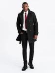 OMBRE Trenchcoat SLIM FIT Schwarz/Braun