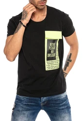 RedBridge T-Shirt Thornton Schwarz/Hellblau/Braun/Neonfarben/Gelb
