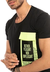 RedBridge T-Shirt Thornton Schwarz/Hellblau/Braun/Neonfarben/Gelb