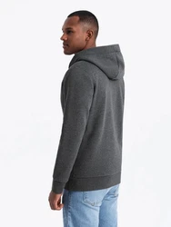 OMBRE Kapuzenpullover Kapuzenpulli mit Knopfleiste 