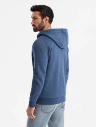 OMBRE Kapuzenpullover Kapuzenpulli mit Knopfleiste 