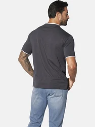 Jan Vanderstorm T-Shirt FLEMMING Grau/Dunkelblau/Blau