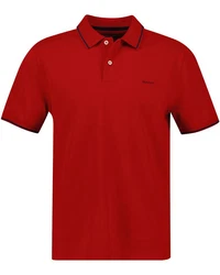 Gant Tipping Pique Rugger Poloshirt Rot/Dunkelrot