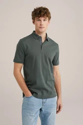 WE Fashion Poloshirt Dunkelgrün
