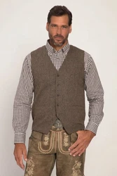 JP1880 Steppweste Tweed Weste Tracht Braun/Rot/Grau/Khaki