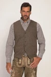 JP1880 Steppweste Tweed Weste Tracht Braun/Rot/Grau/Khaki