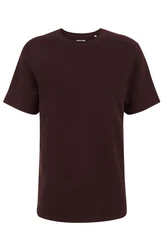 WE Fashion T-Shirt Dunkelrot/Bordeaux/Dunkelbraun/Braun