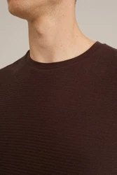 WE Fashion T-Shirt Dunkelrot/Bordeaux/Dunkelbraun/Braun