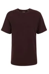 WE Fashion T-Shirt Dunkelrot/Bordeaux/Dunkelbraun/Braun