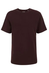 WE Fashion T-Shirt Dunkelrot/Bordeaux/Dunkelbraun/Braun