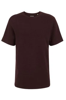 WE Fashion T-Shirt Dunkelrot/Bordeaux/Dunkelbraun/Braun