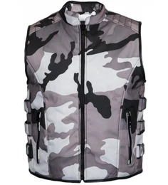 Motorradweste Biker Motorrad Textil Weste im Camo Muster Camo