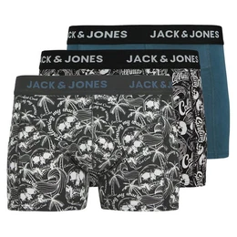 Plus Retro Pants Groe Gre Pants 3er schwarz/grau Skullprint Jack&Jones JACDAMON (Spar-Pack, 3-St., 3er-Pack)
