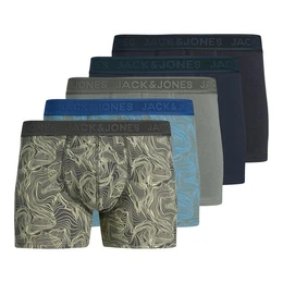 Plus Retro Pants Groe Gren Pants 5er-Pack JACCAMERON Print/navy/grau/schwarz (Spar-Pack, 5-St., 5er-Pack)