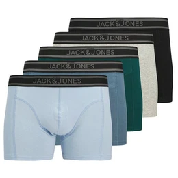 Plus Retro Pants Groe Gre Herren Pants JACRON petrol/hellblau/schwarz 5er (Spar-Pack, 5-St., 5er-Pack)