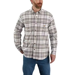 Carhartt Midweight Flannel Plaid Hemd Blau/Beige/Hellblau/Grau/Khaki