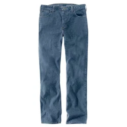 Carhartt Stretch Jeanshose 102807 Herren Gerader Schnitt blau/Hellblau