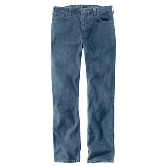 Carhartt Stretch Jeanshose 102807 Herren Gerader Schnitt blau/Hellblau