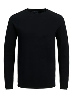Jack & Jones Strickpullover Hill (1-tlg) Schwarz/Dunkelblau Jack & Jones Strickpullover Hill (1-tlg) Schwarz/Dunkelblau