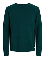 Jack & Jones Strickpullover Hill (1-tlg) tanne