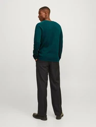 Jack & Jones Strickpullover Hill (1-tlg) tanne