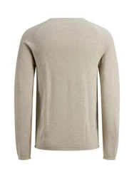 Jack & Jones Strickpullover Hill (1-tlg) Weiß/Beige/Khaki/Braun/Grau