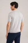 WE Fashion Wollpullover Grau/Hellgrau