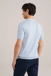 WE Fashion Wollpullover Blau/Hellblau