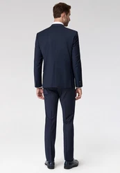 Roy Robson Hosenanzug Slim Fit Dunkelblau/Hellblau