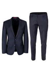 Roy Robson Hosenanzug Slim Fit Dunkelblau/Hellblau