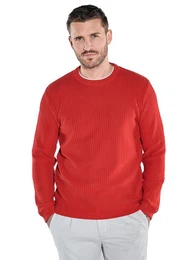 Rundhalspullover Pullover regular